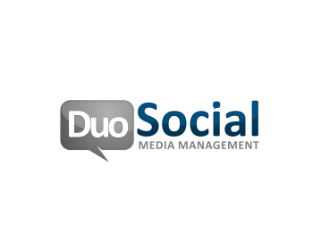 Logo design for a media company by LogoArena professional logo designers. Submitted for Duo Social Media logo contest by masjacky, entry number 120