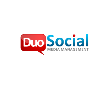 Logo design for a media company by LogoArena professional logo designers. Submitted for Duo Social Media logo contest by masjacky, entry number 124