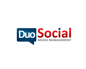 Logo design for a media company by LogoArena professional logo designers. Submitted for Duo Social Media logo contest by masjacky, entry number 126