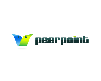 Logo design for a technology company by LogoArena professional logo designers. Submitted for PeerPoint logo contest by kloud, entry number 83