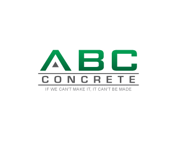 Logo design for a construction company by LogoArena professional logo designers. Submitted for ABC Concrete logo contest by dream4u, entry number 42