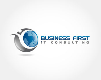 Logo design for a consulting company by LogoArena professional logo designers. Submitted for BusinessFirstITConsulting.com logo contest by Immo0, entry number 63