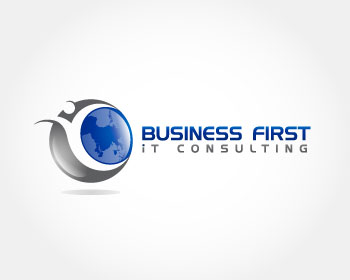 Logo design for a consulting company by LogoArena professional logo designers. Submitted for BusinessFirstITConsulting.com logo contest by Immo0, entry number 64
