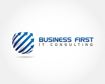Logo design for a consulting company by LogoArena professional logo designers. Submitted for BusinessFirstITConsulting.com logo contest by Immo0, entry number 65