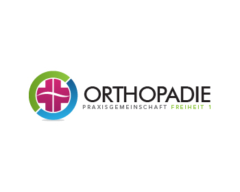 Logo design for a medical company by LogoArena professional logo designers. Submitted for Orthopädie ( austauschbar mit HNO oder Allgmeinmedizin) Praxisgemeinschaft Freiheit 1 logo contest by nigz65, entry number 26