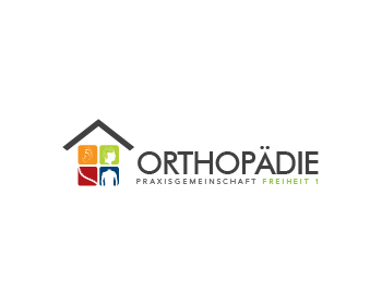 Logo design for a medical company by LogoArena professional logo designers. Submitted for Orthopädie ( austauschbar mit HNO oder Allgmeinmedizin) Praxisgemeinschaft Freiheit 1 logo contest by nigz65, entry number 79