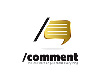 Logo design for a other company by LogoArena professional logo designers. Submitted for /comment (slashcomment.com) logo contest by AdrianChambre, entry number 30