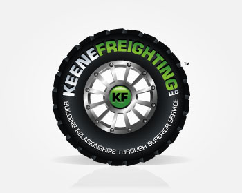 Logo design for a service industries company by LogoArena professional logo designers. Submitted for KEENE FREIGHTING LLC logo contest by Immo0, entry number 144