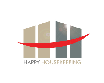 Logo design for a service industries company by LogoArena professional logo designers. Submitted for Happy Housekeeping LLC logo contest by designaurus, entry number 26