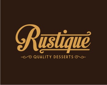 Logo design for a restaurant company by LogoArena professional logo designers. Submitted for Rustique logo contest by diabolic208, entry number 7