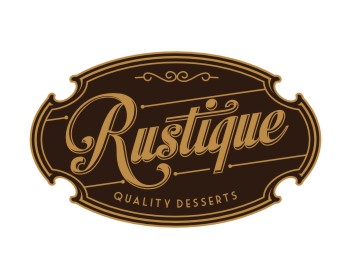 Logo design for a restaurant company by LogoArena professional logo designers. Submitted for Rustique logo contest by diabolic208, entry number 56