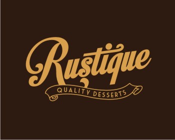 Logo design for a restaurant company by LogoArena professional logo designers. Submitted for Rustique logo contest by diabolic208, entry number 60