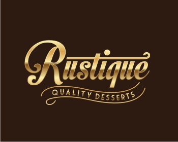 Logo design for a restaurant company by LogoArena professional logo designers. Submitted for Rustique logo contest by diabolic208, entry number 64