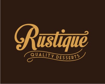 Logo design for a restaurant company by LogoArena professional logo designers. Submitted for Rustique logo contest by diabolic208, entry number 76