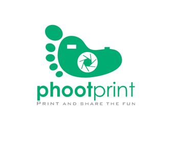 Logo design for a events company by LogoArena professional logo designers. Submitted for Phootprint logo contest by Frangky, entry number 70
