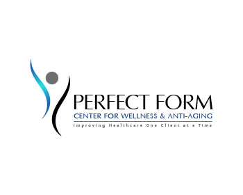 Logo design for a medical company by LogoArena professional logo designers. Submitted for Perfect Form Center for Wellness & Anti-Aging logo contest by nigz65, entry number 128