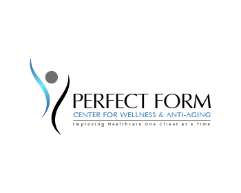 Logo design for a medical company by LogoArena professional logo designers. Submitted for Perfect Form Center for Wellness & Anti-Aging logo contest by nigz65, entry number 129