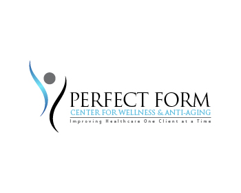 Logo design for a medical company by LogoArena professional logo designers. Submitted for Perfect Form Center for Wellness & Anti-Aging logo contest by nigz65, entry number 131