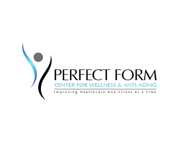 Logo design for a medical company by LogoArena professional logo designers. Submitted for Perfect Form Center for Wellness & Anti-Aging logo contest by nigz65, entry number 134