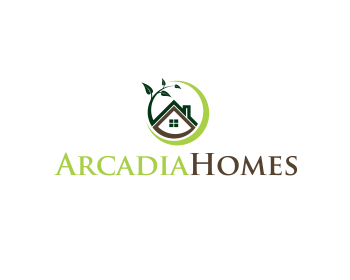 Logo design for a construction company by LogoArena professional logo designers. Submitted for Arcadia Homes logo contest by Rays, entry number 55
