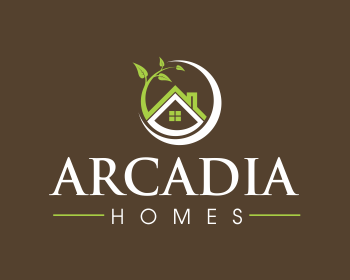 Logo design for a construction company by LogoArena professional logo designers. Submitted for Arcadia Homes logo contest by Rays, entry number 158