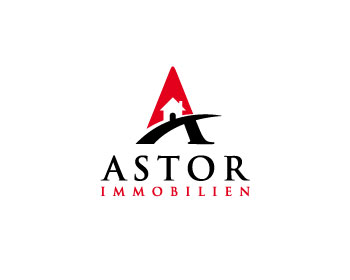 Logo design for a real estate company by LogoArena professional logo designers. Submitted for Astor Immobilien logo contest by Immo0, entry number 55