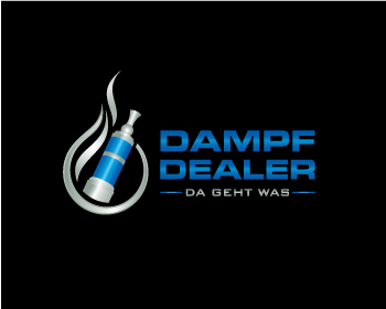 Logo design for a retail company by LogoArena professional logo designers. Submitted for Dampf-Dealer logo contest by grafikus, entry number 72