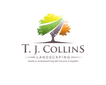 Logo design for a service industries company by LogoArena professional logo designers. Submitted for T. J. Collins Landscaping LLC logo contest by Zeszter, entry number 46