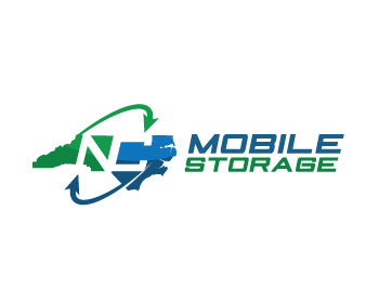 Logo design for a service industries company by LogoArena professional logo designers. Submitted for NC Mobile Storage logo contest by skydesign2, entry number 91