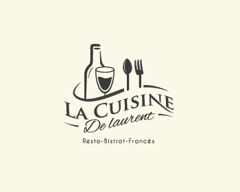 Logo design for a restaurant company by LogoArena professional logo designers. Submitted for La cuisine de laurent logo contest by novaera, entry number 35