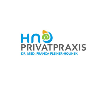 Logo design for a medical company by LogoArena professional logo designers. Submitted for HNO Privatpraxis Dr. med. Franca Fleiner-Holinski logo contest by jctoledo, entry number 62