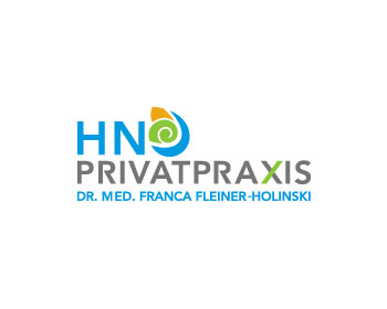 Logo design for a medical company by LogoArena professional logo designers. Submitted for HNO Privatpraxis Dr. med. Franca Fleiner-Holinski logo contest by jctoledo, entry number 99