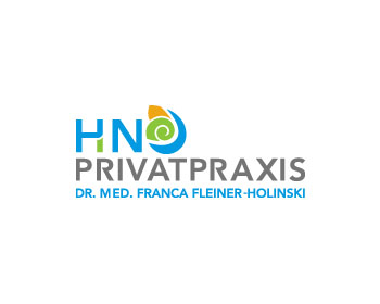 Logo design for a medical company by LogoArena professional logo designers. Submitted for HNO Privatpraxis Dr. med. Franca Fleiner-Holinski logo contest by jctoledo, entry number 100
