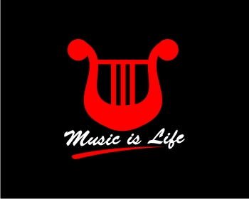 Logo design for a entertainment company by LogoArena professional logo designers. Submitted for Music is Life logo contest by sengkuni08, entry number 12