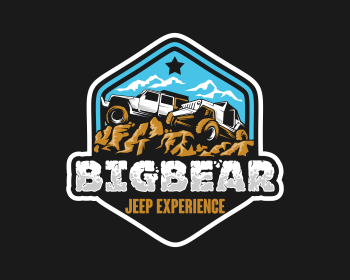 Logo design for a sports company by LogoArena professional logo designers. Submitted for Big Bear Jeep Experience logo contest by masjacky, entry number 11
