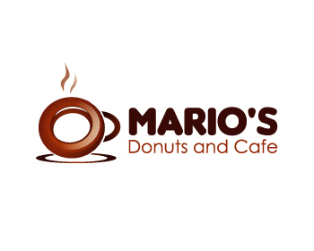Logo design for a restaurant company by LogoArena professional logo designers. Submitted for Mario's Donuts and Cafe logo contest by genrobo, entry number 34