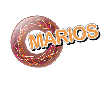 Logo design for a restaurant company by LogoArena professional logo designers. Submitted for Mario's Donuts and Cafe logo contest by WAGON, entry number 72