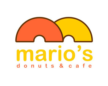 Logo design for a restaurant company by LogoArena professional logo designers. Submitted for Mario's Donuts and Cafe logo contest by magzymagz, entry number 16