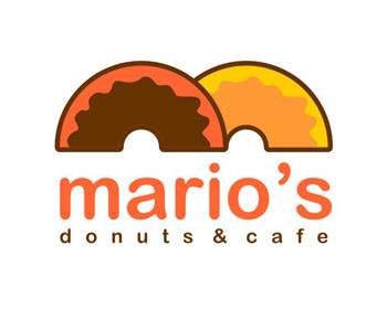 Logo design for a restaurant company by LogoArena professional logo designers. Submitted for Mario's Donuts and Cafe logo contest by magzymagz, entry number 17