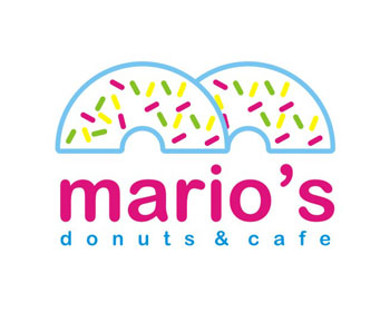 Logo design for a restaurant company by LogoArena professional logo designers. Submitted for Mario's Donuts and Cafe logo contest by magzymagz, entry number 18