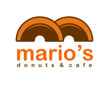 Logo design for a restaurant company by LogoArena professional logo designers. Submitted for Mario's Donuts and Cafe logo contest by magzymagz, entry number 26