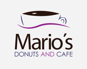 Logo design for a restaurant company by LogoArena professional logo designers. Submitted for Mario's Donuts and Cafe logo contest by wolfbeo3, entry number 53