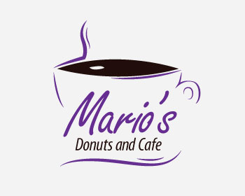 Logo design for a restaurant company by LogoArena professional logo designers. Submitted for Mario's Donuts and Cafe logo contest by wolfbeo3, entry number 68
