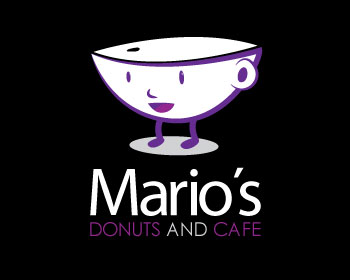 Logo design for a restaurant company by LogoArena professional logo designers. Submitted for Mario's Donuts and Cafe logo contest by wolfbeo3, entry number 98