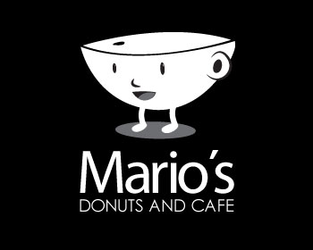 Logo design for a restaurant company by LogoArena professional logo designers. Submitted for Mario's Donuts and Cafe logo contest by wolfbeo3, entry number 101