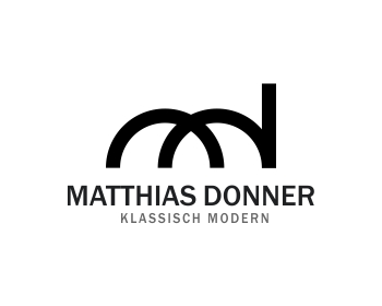 Logo design for a consulting company by LogoArena professional logo designers. Submitted for Logo für Matthias Donner logo contest by mango, entry number 162