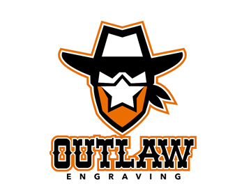 Logo design for a other company by LogoArena professional logo designers. Submitted for Outlaw Engraving logo contest by patrimonio, entry number 15
