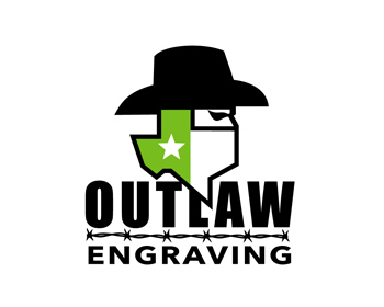 Logo design for a other company by LogoArena professional logo designers. Submitted for Outlaw Engraving logo contest by patrimonio, entry number 22