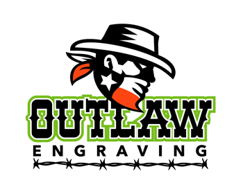 Logo design for a other company by LogoArena professional logo designers. Submitted for Outlaw Engraving logo contest by patrimonio, entry number 43