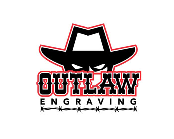 Logo design for a other company by LogoArena professional logo designers. Submitted for Outlaw Engraving logo contest by patrimonio, entry number 153